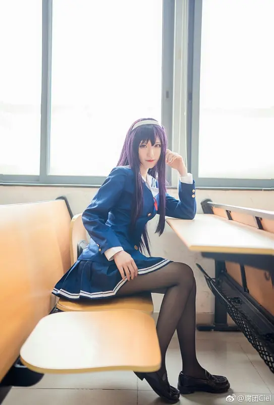 腐团儿Ikaros-NO.004-Cosplay#路人女主的养成方法#霞之丘诗羽#  情人节 – 018.webp